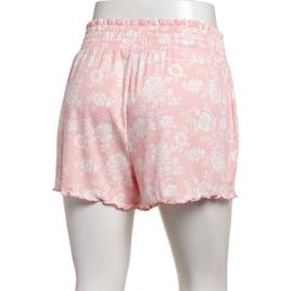 Womens René Rofé® Floral Sleep Smocked Waist Pajama Shorts