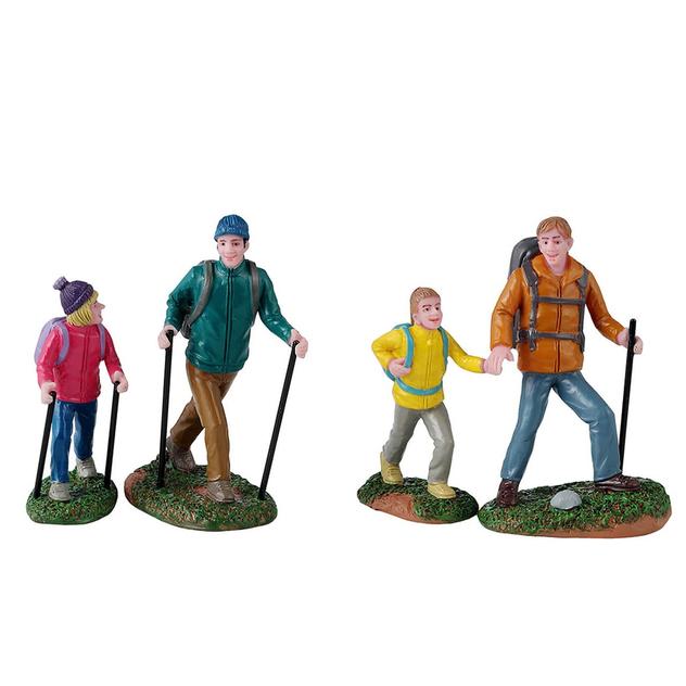 Lemax Father & Daughter Hikes - Set of 4