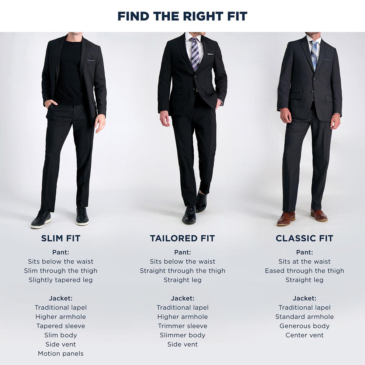 Mens Haggar® Blue Heather Shark Pants