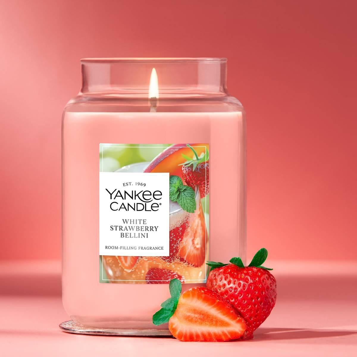 Yankee Candle® White  Strawberry Bellini 22oz. Jar Candle