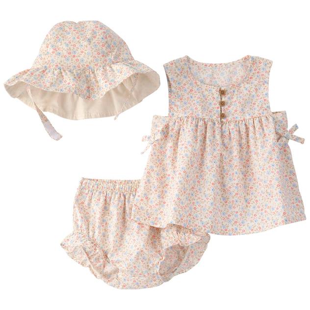Baby Girl (NB-9M) Carter's® 3pc. Flower Tank Set with Hat