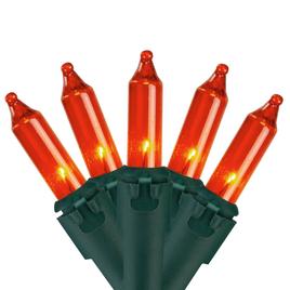 Northlight Seasonal 21.5ft. Orange Christmas Lights - Green Wire