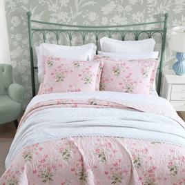 Laura Ashley Veronicas Bouquet Cotton Quilt Set