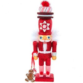 Kurt S. Adler Hollywood Red Gingerbread Nutcracker w/ Cookie Hat