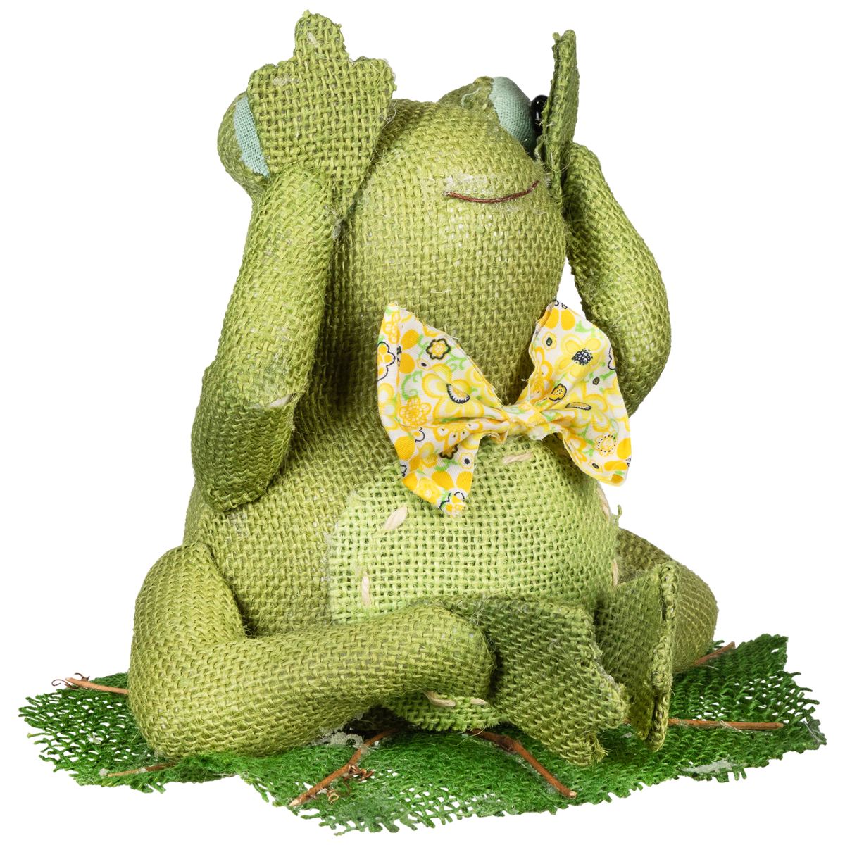 Northlight Sitting on Lily Pad See No Evil Frog Decor