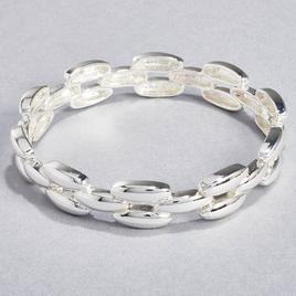 Design Collection Silver-Plated Link Bracelet