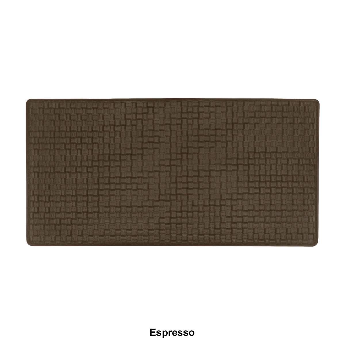 Achim Woven-Embossed Faux-Leather Anti-Fatigue Mat