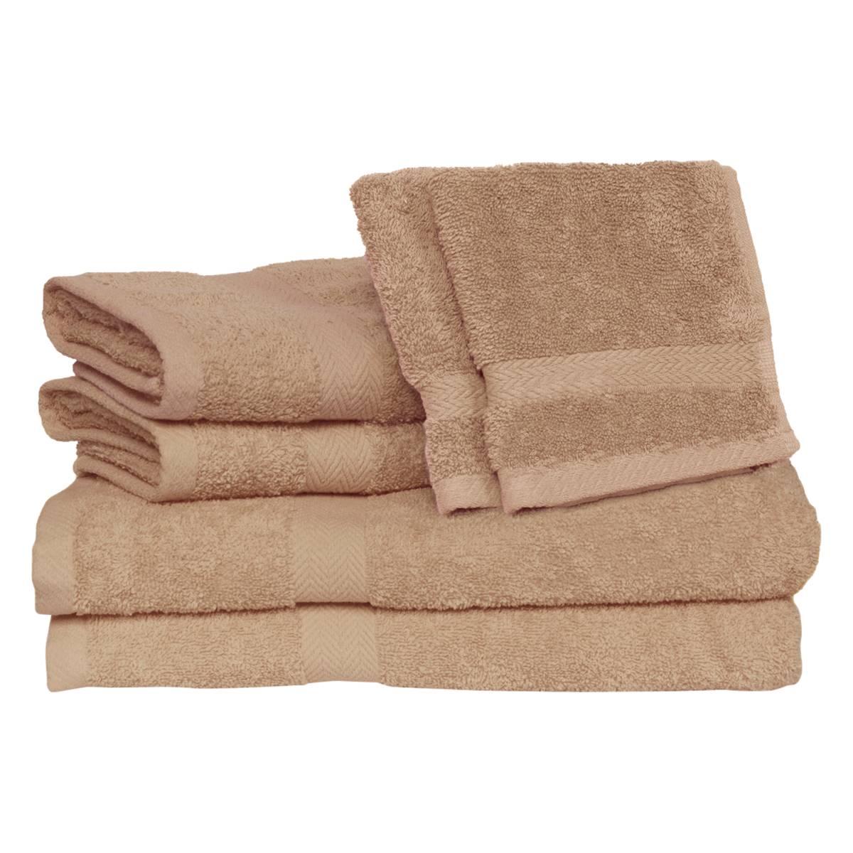 Deluxe 6pc. Solid Bath Towel Set