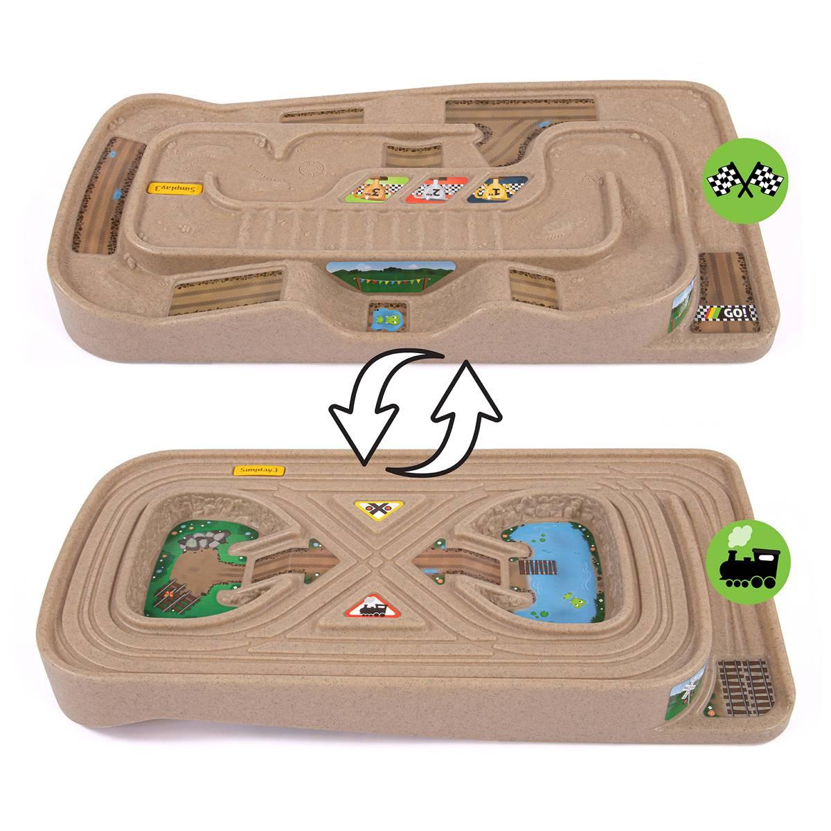Simplay3 Carry & Go Toy Car and Train Track Table