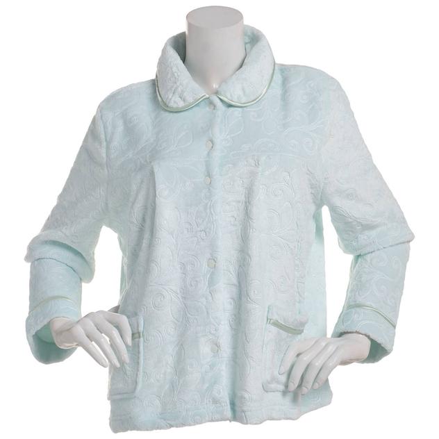 Petite Jasmine Rose Long Sleeve Peter Pan Collar Robe