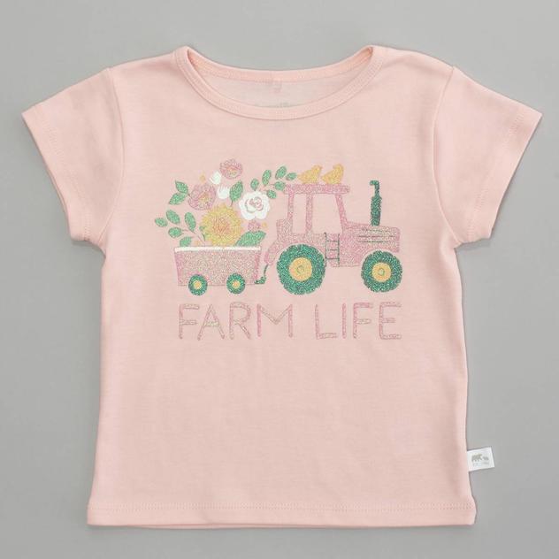 Toddler Girl Rugged Bear® Farm Life Tractor & Flower Top