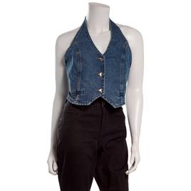 Juniors Indigo Rein Halter Vest Top