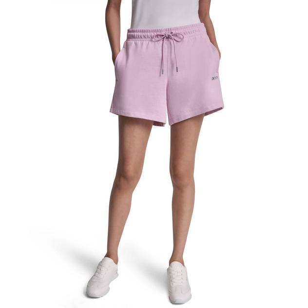 Womens DKNY Sport Foil Logo French Terry Sweat Shorts
