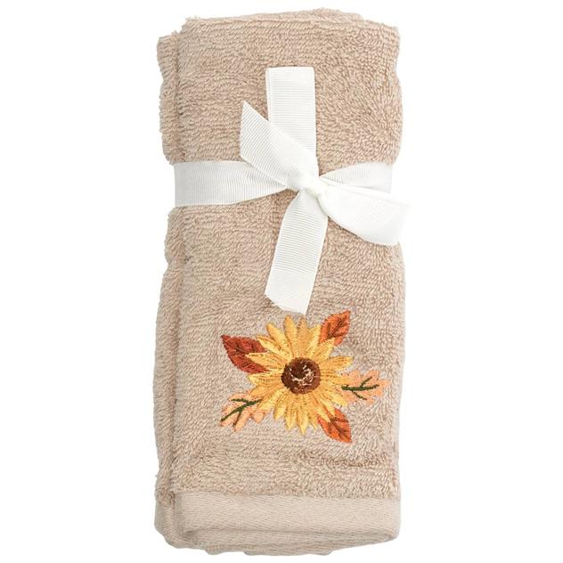 Avanti Sunflower 2pk. Fingertip Towel