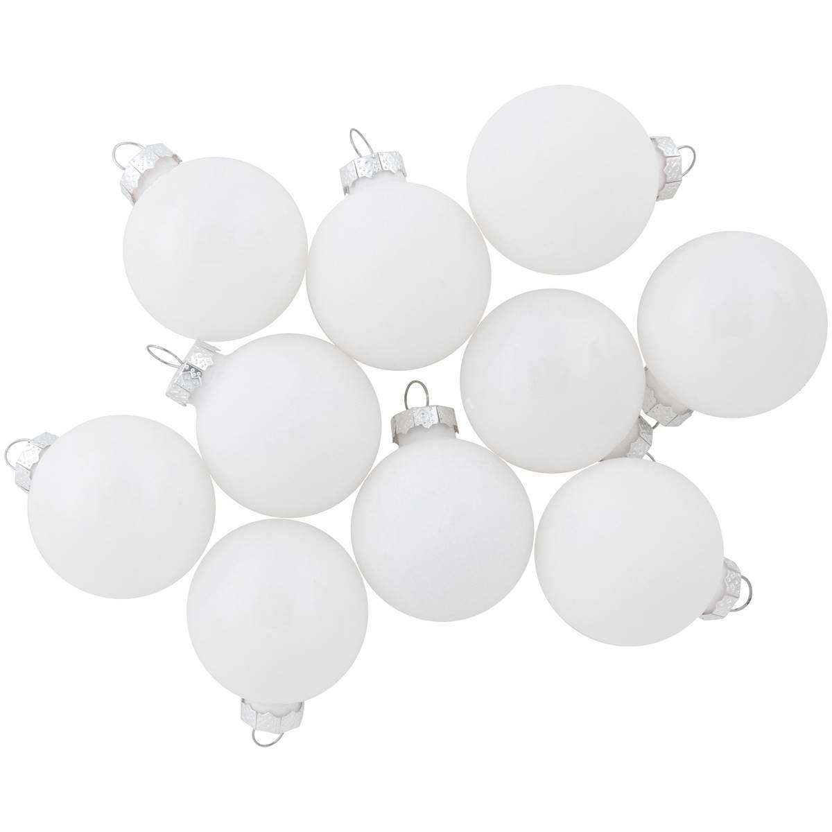 Northlight Seasonal 10ct. Glass Christmas Ball Ornaments