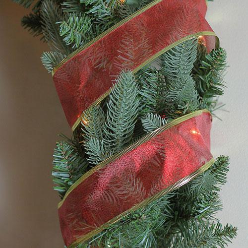 Northlight Seasonal 12pk. Red & Gold Wired Ribbon