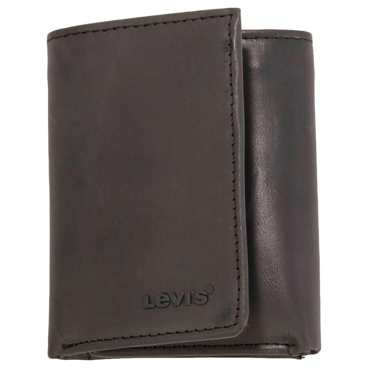 Mens Levi''s(R) Slim Trifold Wallet w/ Zipper
