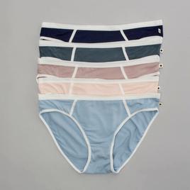 Womens Lucky 5pk. Rayspan Ringer Bikini Panties - LVD53075BV