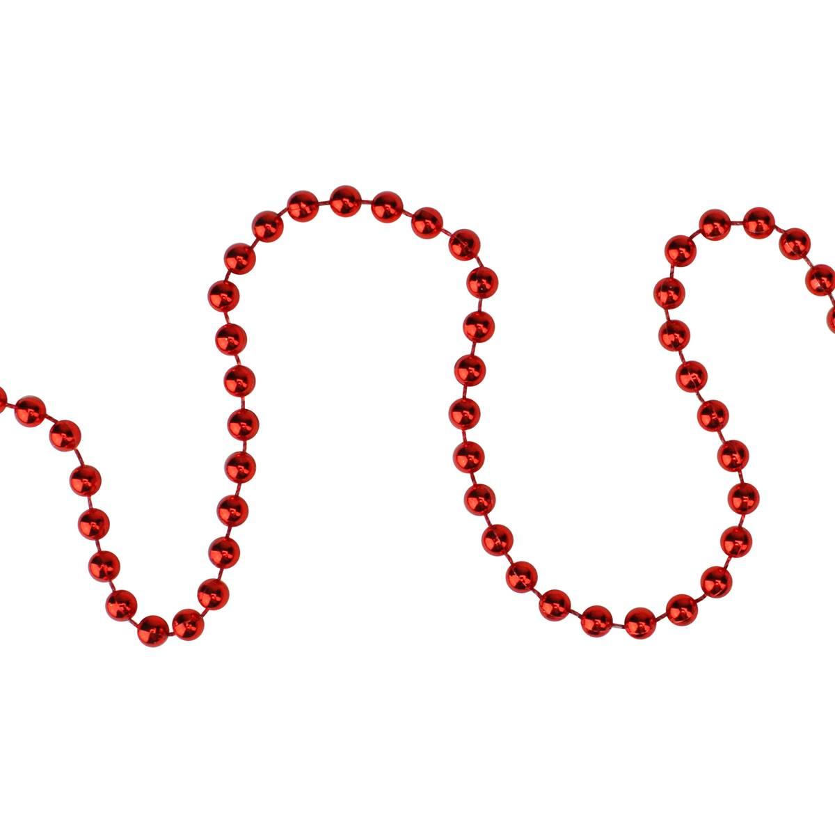 Northlight Seasonal Faceted Red Beaded Christmas Garland