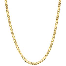 Gold Classics(tm) Gold over Sterling Silver Flat Curb Chain Necklace