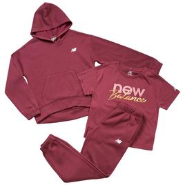 Girls (7-12) New Balance 3pc. Hoodie/Short Sleeve Tee/Joggers