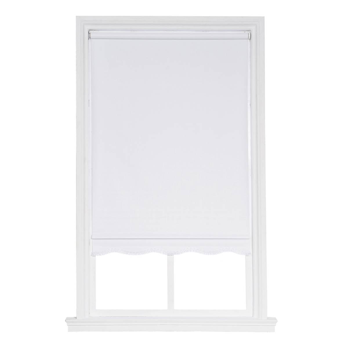 Fringed Cordless Vinyl Roller Shade - 15x64in. - 39.5x64in.