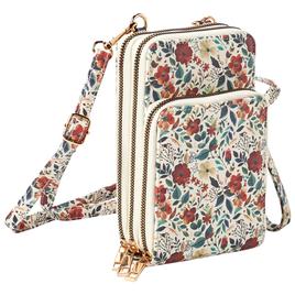 Womens DS Fashion Floral North/South Crossbody Wallet