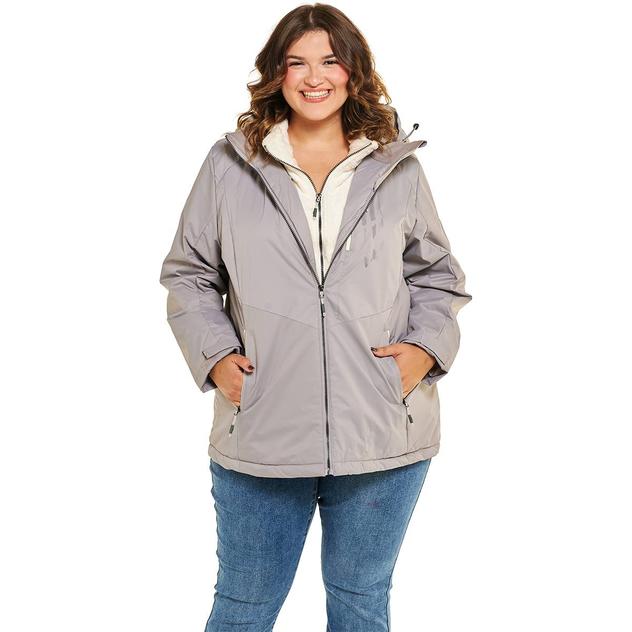 Plus Size ZeroXposur Evie Midweight Jacket w/Bib
