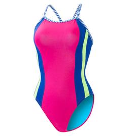 Womens Dolfin® Uglies Colorblock V-Back One Piece Swimsuit