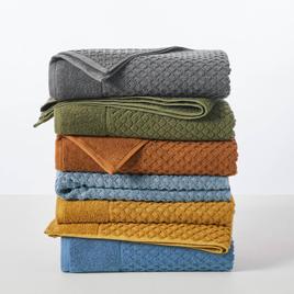 Freshfolds Grayson 4pc. Cotton Lattice Textured Bath Towel Set