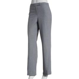 Womens Kasper Stretch Crepe Tab w/Fly Front Wide Leg Pants