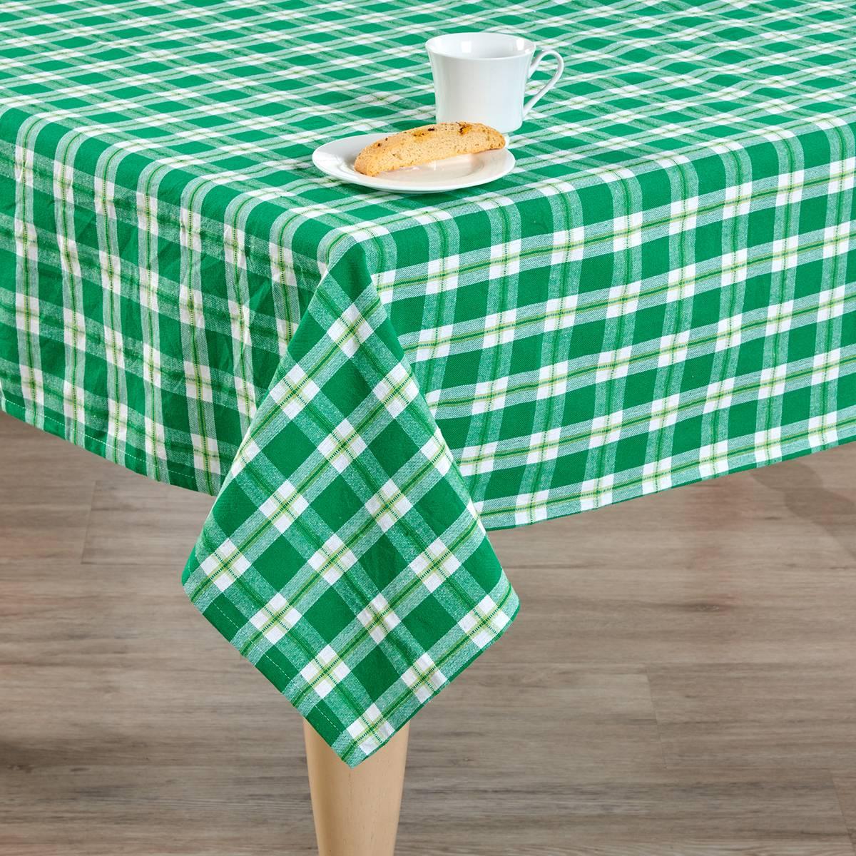 Green Plaid Tablecloth