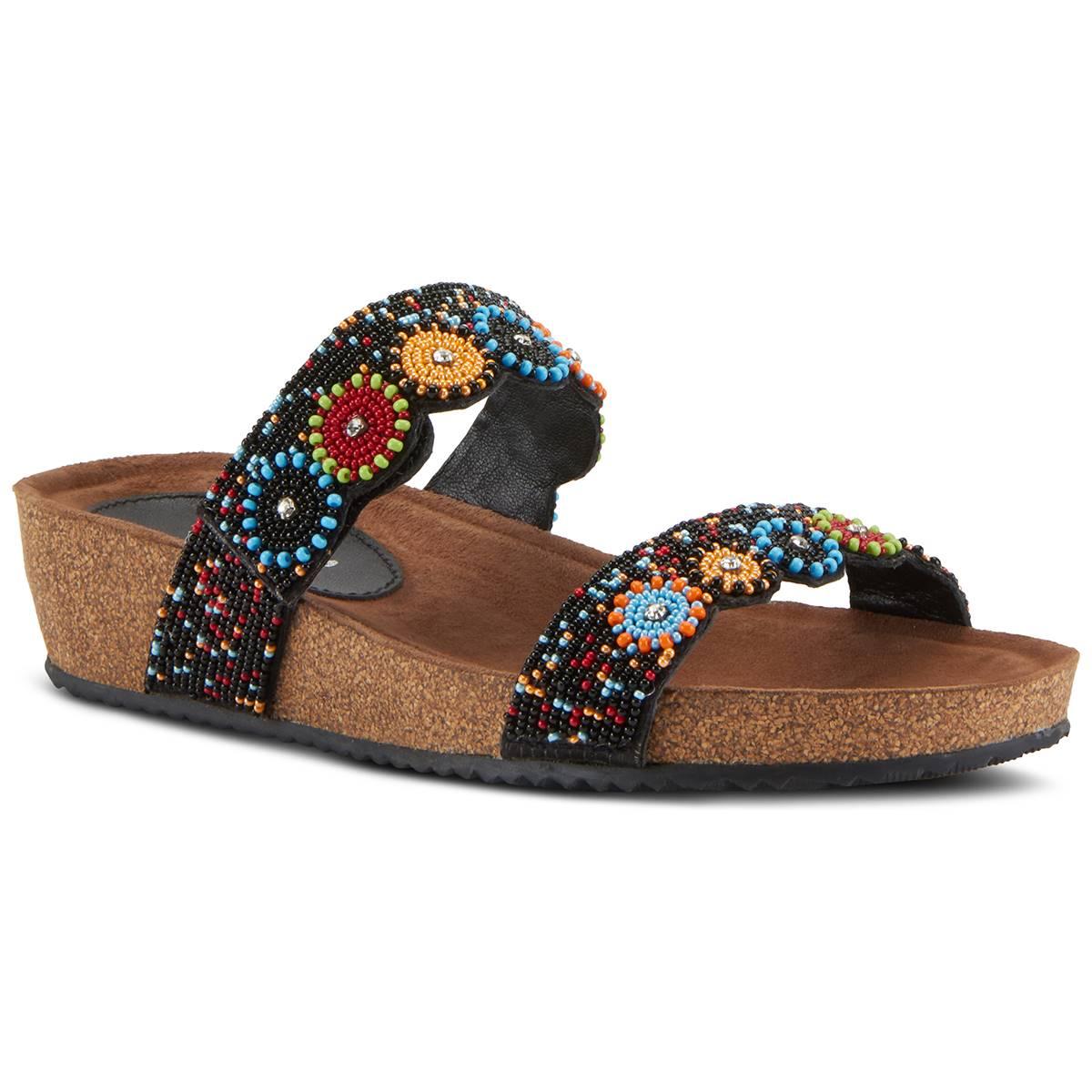 Womens Azura Style Bahama Wedge Slide Sandals
