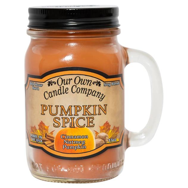 Our Own Candle Company 13oz. Pumpkin Spice Large Mason Jar Candle
