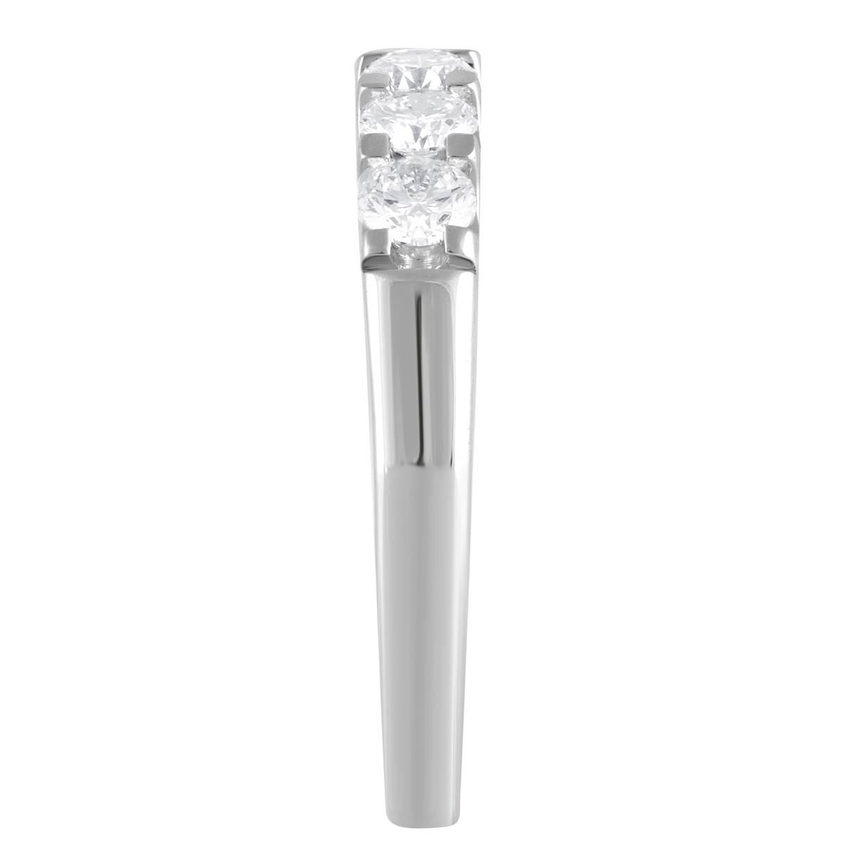 Nova Star® White Gold Lab Grown Diamond 7 Stone Anniversary Ring