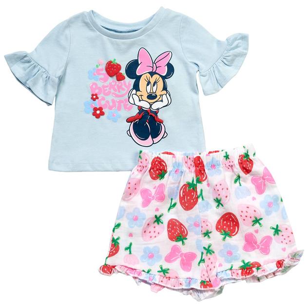 Baby Girl (12-24M) Disney 2pc. Minnie Berry Cute Top & Short Set