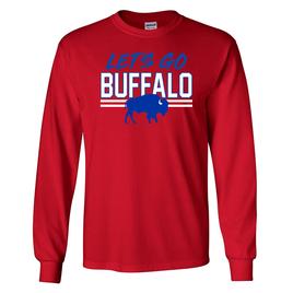 Mens Tailgate Let''s Go Buffalo Long Sleeve Tee