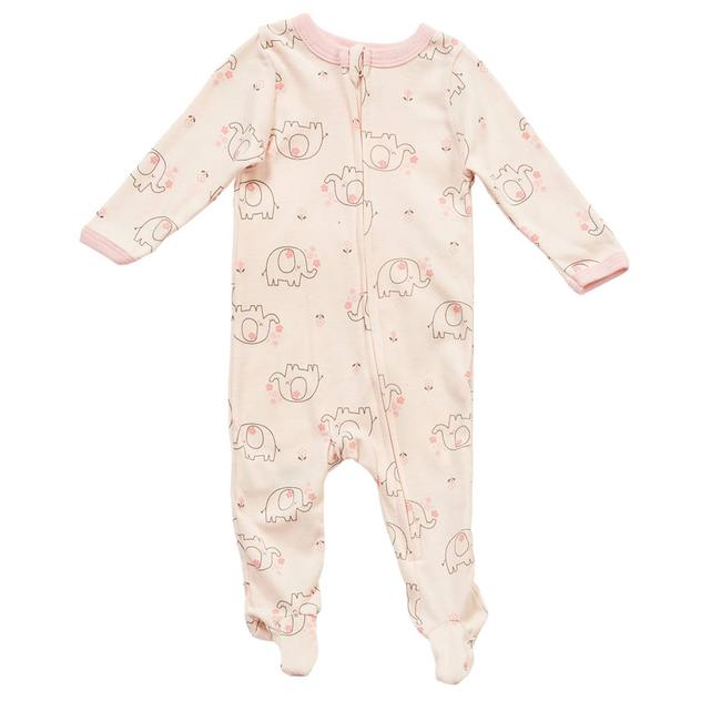 Baby Girl (NB-9M) baby views® Elephant Floral Zip Sleep & Play