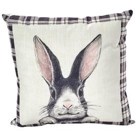 Easter Rabbit Farmhouse Decorative Pillow - 14x14