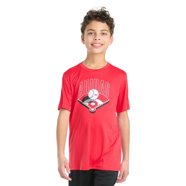 Boys (8-20) adidas® Short Sleeve Polyester Athlete Tee