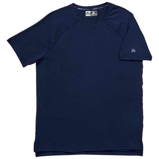 Mens RBX Performance Side Slit Hem Solid Short Sleeve Tee