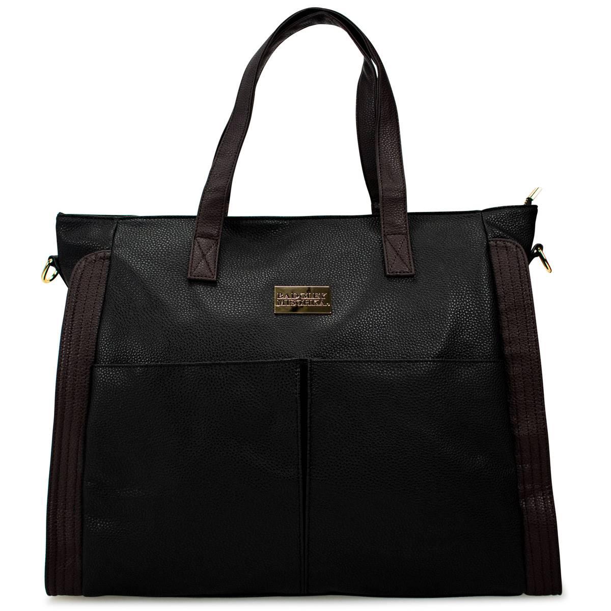 Badgley Mischka Rose Vegan Leather Travel Tote Weekender Bag