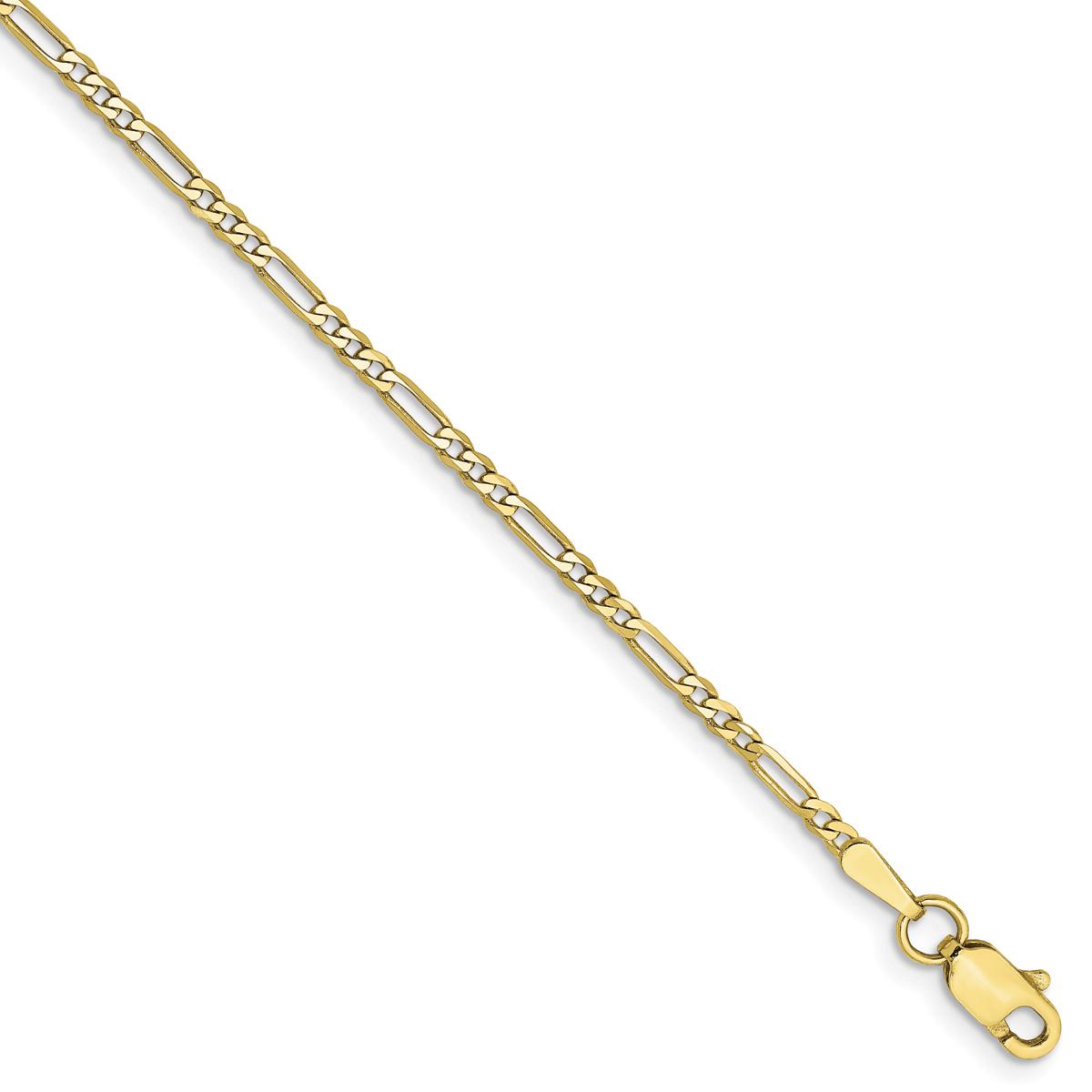 Gold Classics™ 10kt. 1.75mm Polished Figaro Chain Bracelet
