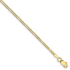 Gold Classics™ 10kt. 1.75mm Polished Figaro Chain Bracelet