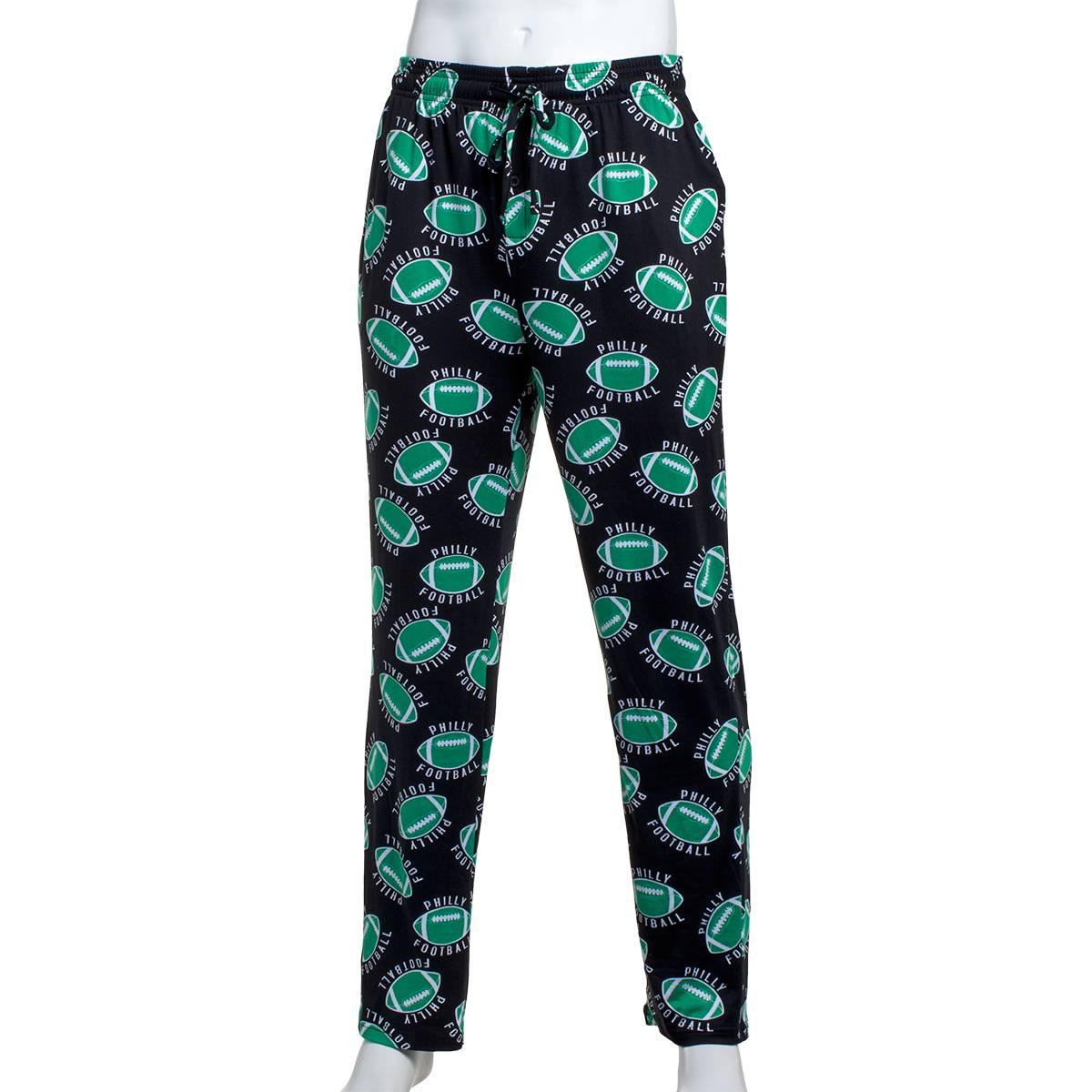 Mens Tailgate Philadelphia Football Pajama Pants - Black