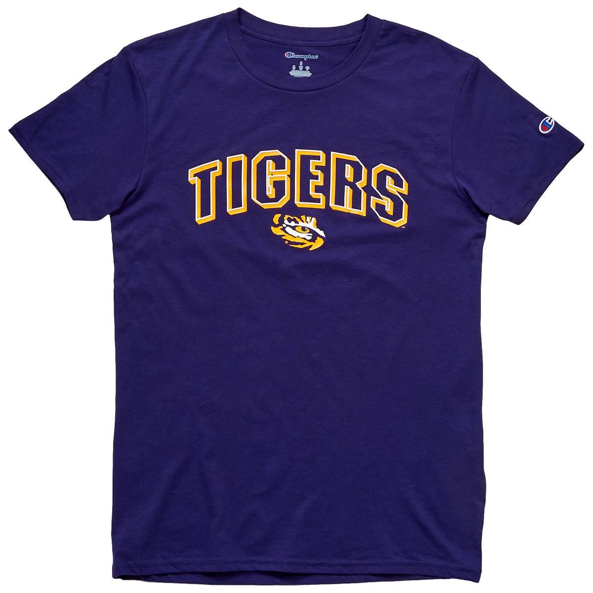 Mens Champion(R) Short Sleeve Louisiana Crew Tee