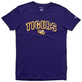 Mens Champion(R) Short Sleeve Louisiana Crew Tee