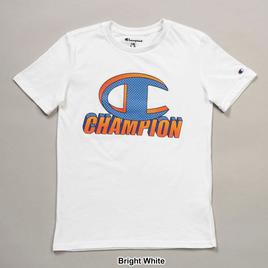 Boys (8-20) Champion® Dotted Big C Logo Short Sleeve Tee