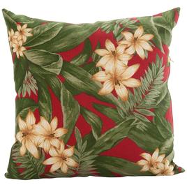 Jordan Manufacturing Outdoor Floral Print Toss Pillow - 16x16