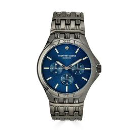 Mens Geoffrey Beene(R) Gunmetal/Diamond Accent Watch-GBA0014GU